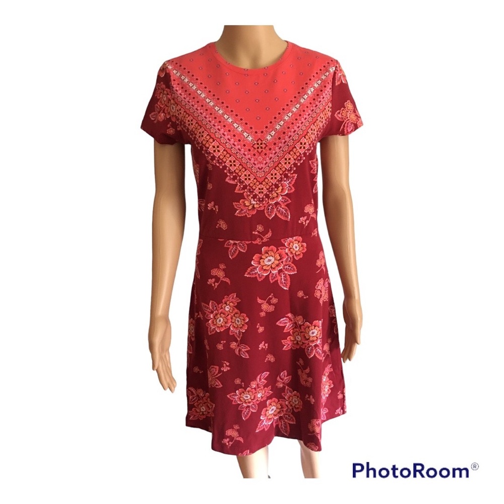 Isaac Mizrahi LIVE NWOT Fit and Flare short sleeve dress in XXS